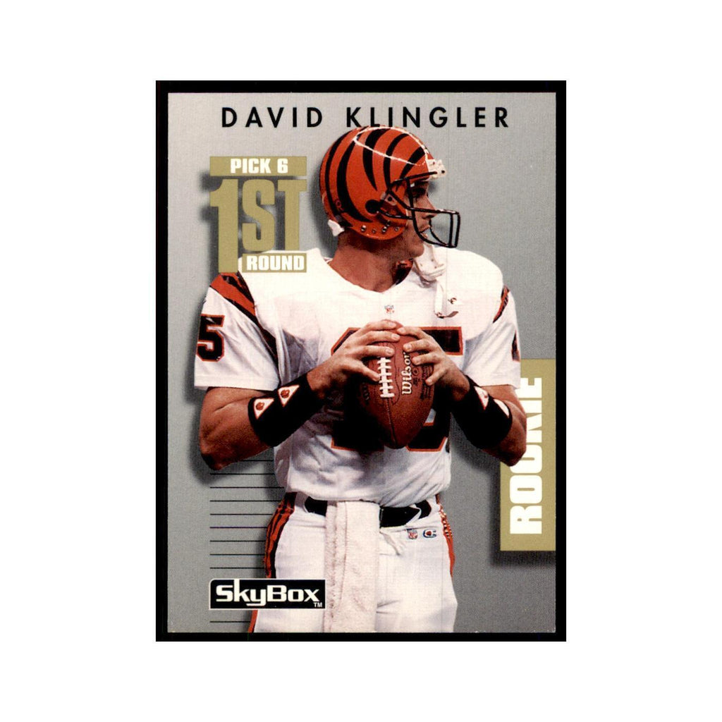 1992 SkyBox Primetime David Klingler RC Bengals #238