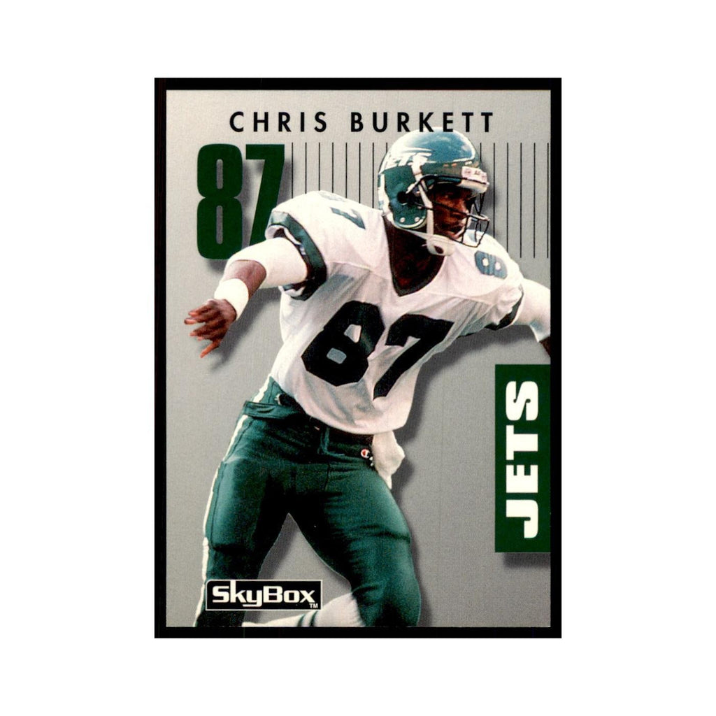 1992 SkyBox Primetime Chris Burkett Jets #295