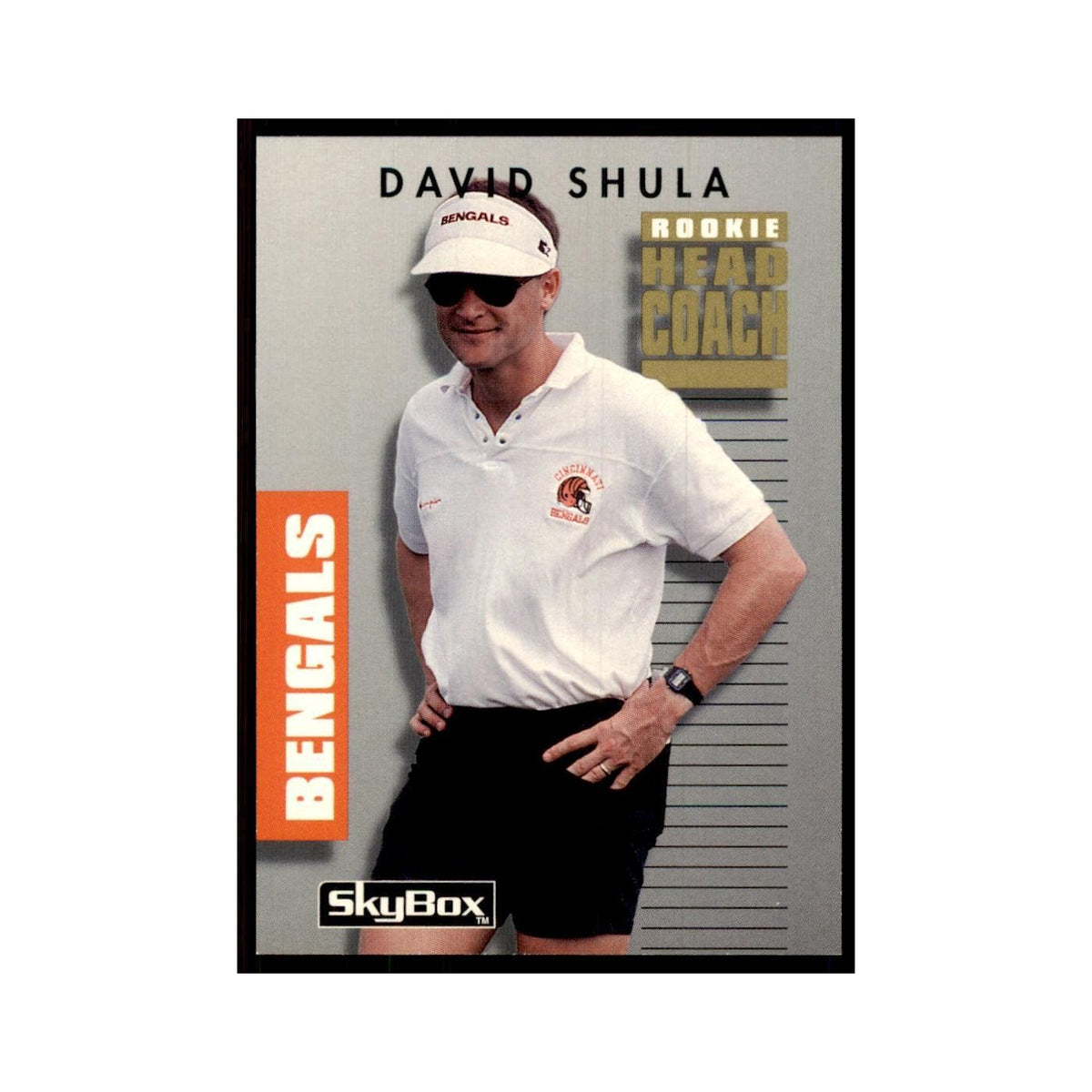 1992 SkyBox Primetime David Shula RC Bengals #254