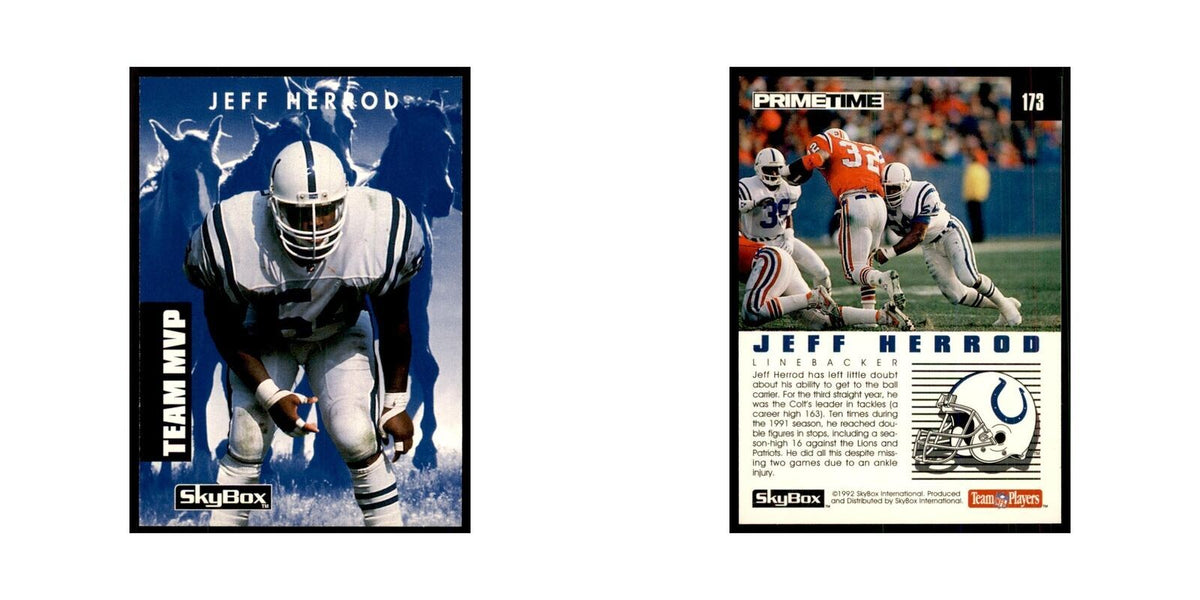 1992 SkyBox Primetime Jeff Herrod Colts #173