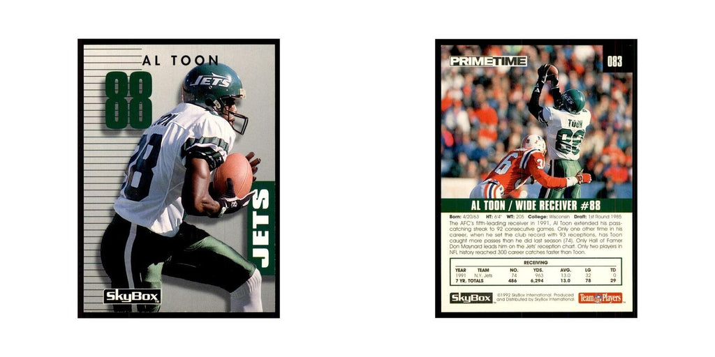 1992 SkyBox Primetime Al Toon Jets #083