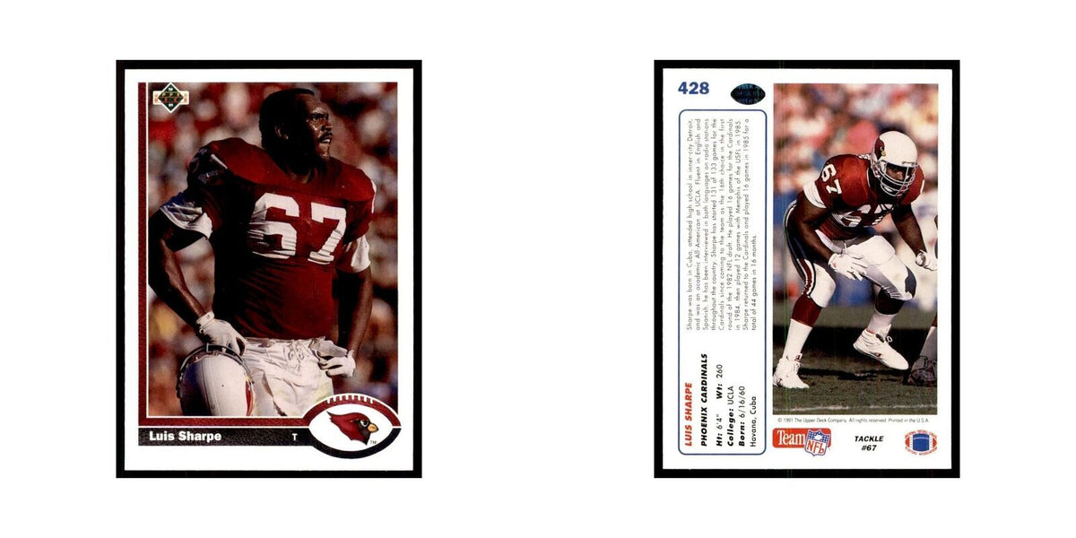 1991 Upper Deck Luis Sharpe Phoenix Cardinals #428