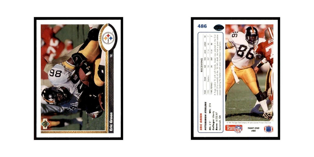 1991 Upper Deck Eric Green Steelers #486