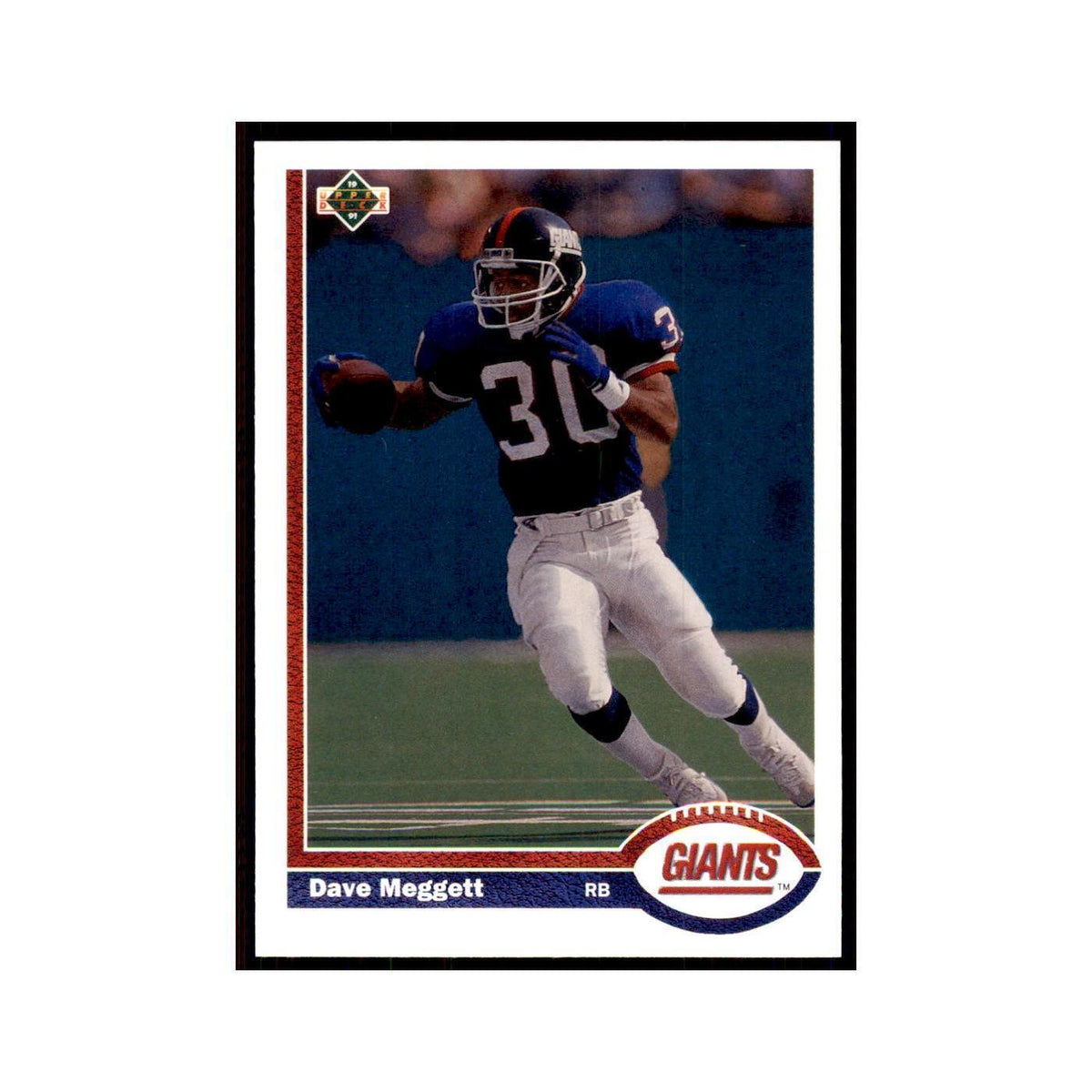 1991 Upper Deck Dave Meggett Giants #443