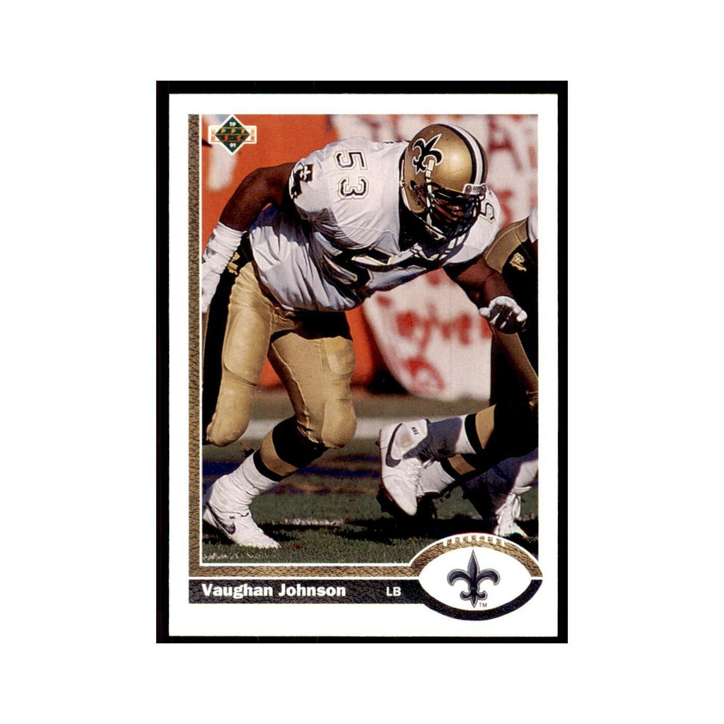 1991 Upper Deck Vaughan Johnson Saints #484