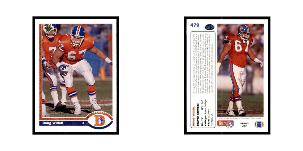 1991 Upper Deck Doug Widell Broncos #479