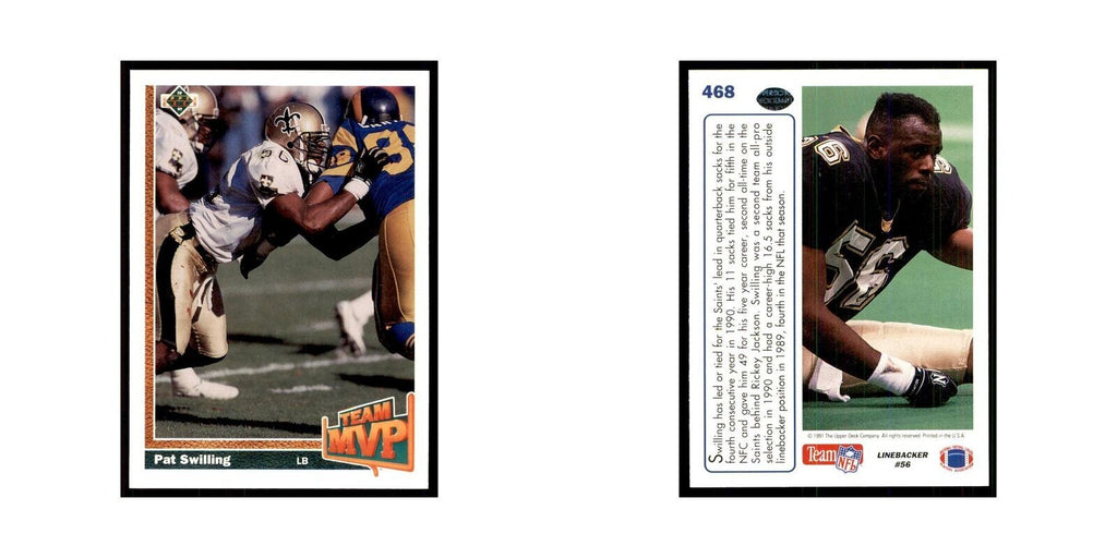 1991 Upper Deck Pat Swilling Saints #468