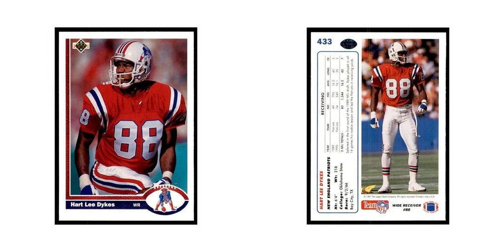 1991 Upper Deck Hart Lee Dykes Patriots #433