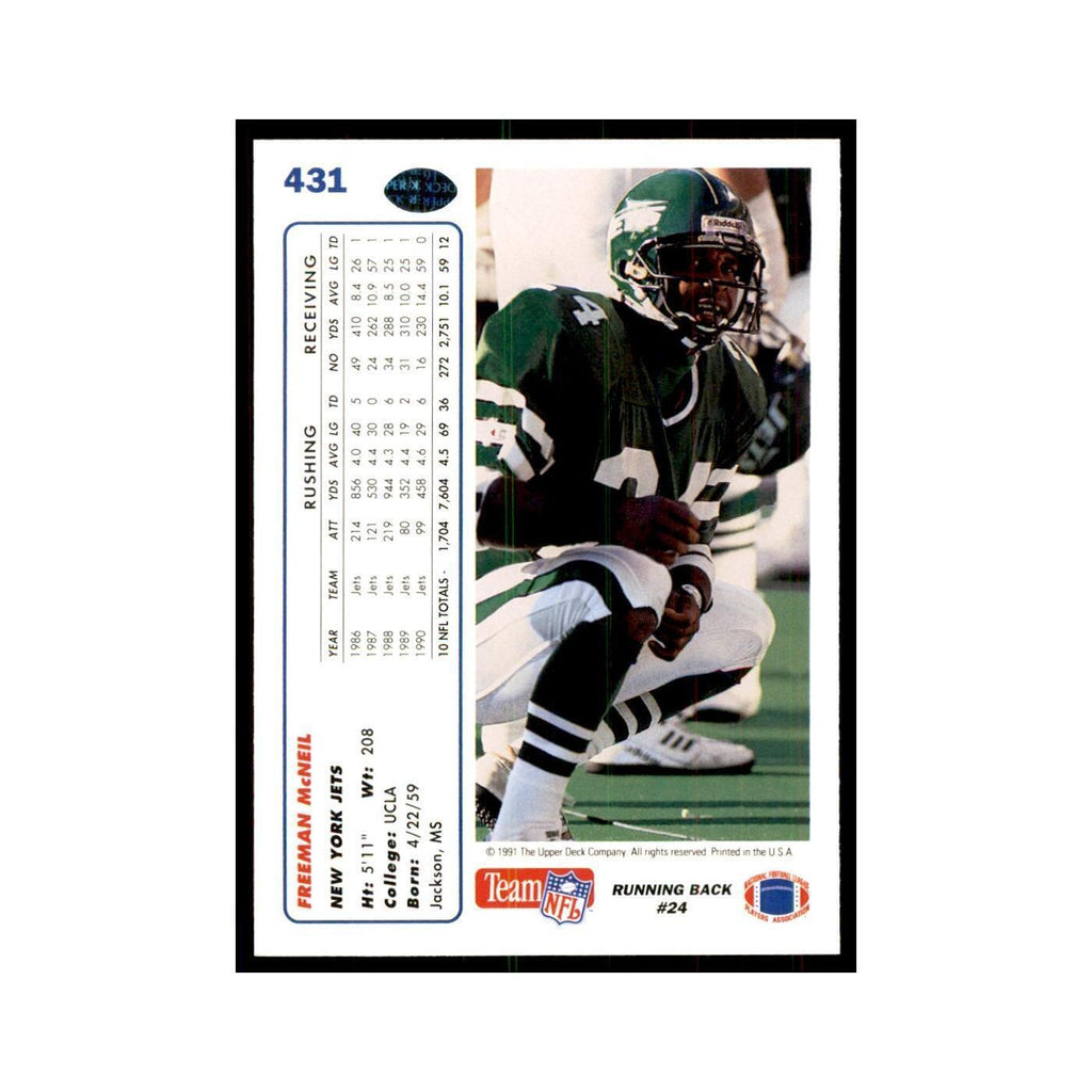 1991 Upper Deck Freeman McNeil Jets #431