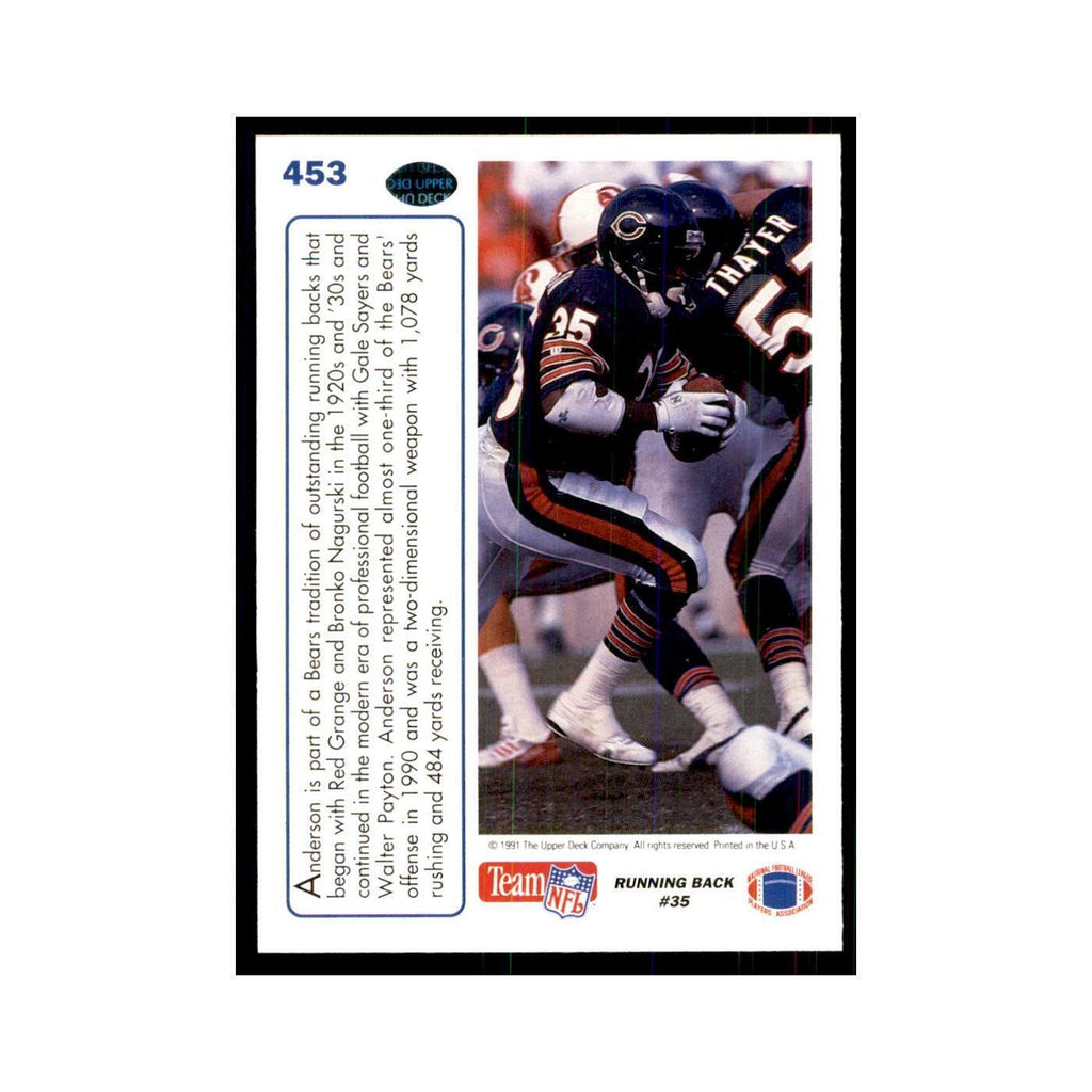 1991 Upper Deck Neal Anderson Bears #453