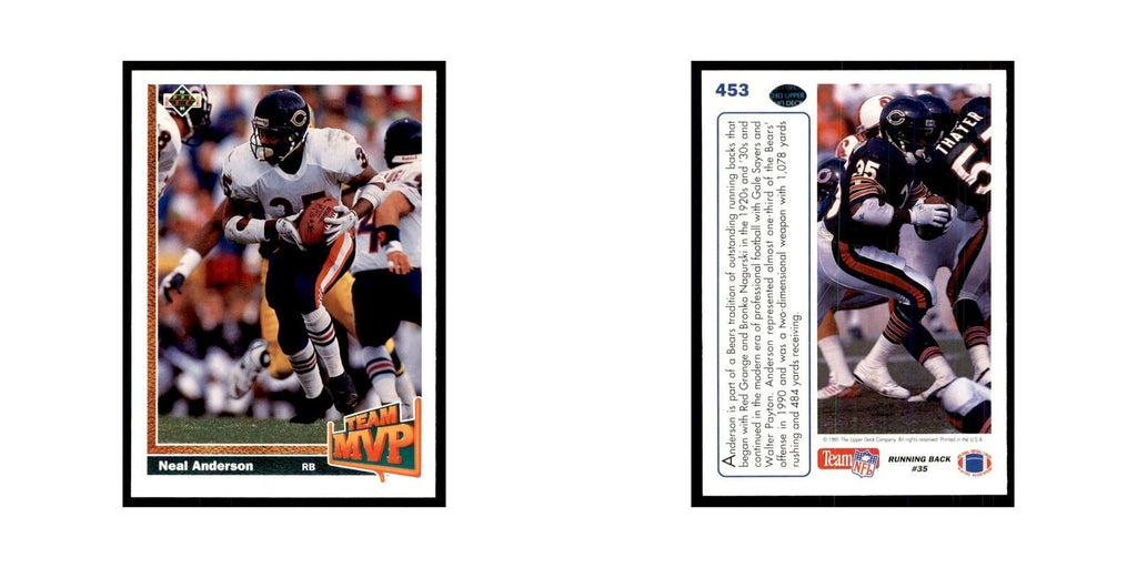 1991 Upper Deck Neal Anderson Bears #453