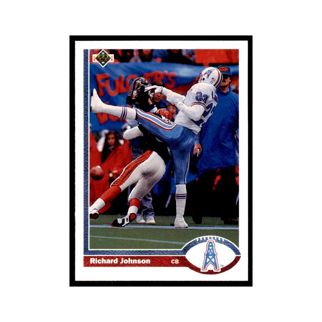 1991 Upper Deck Richard Johnson RC Houston Oilers #422