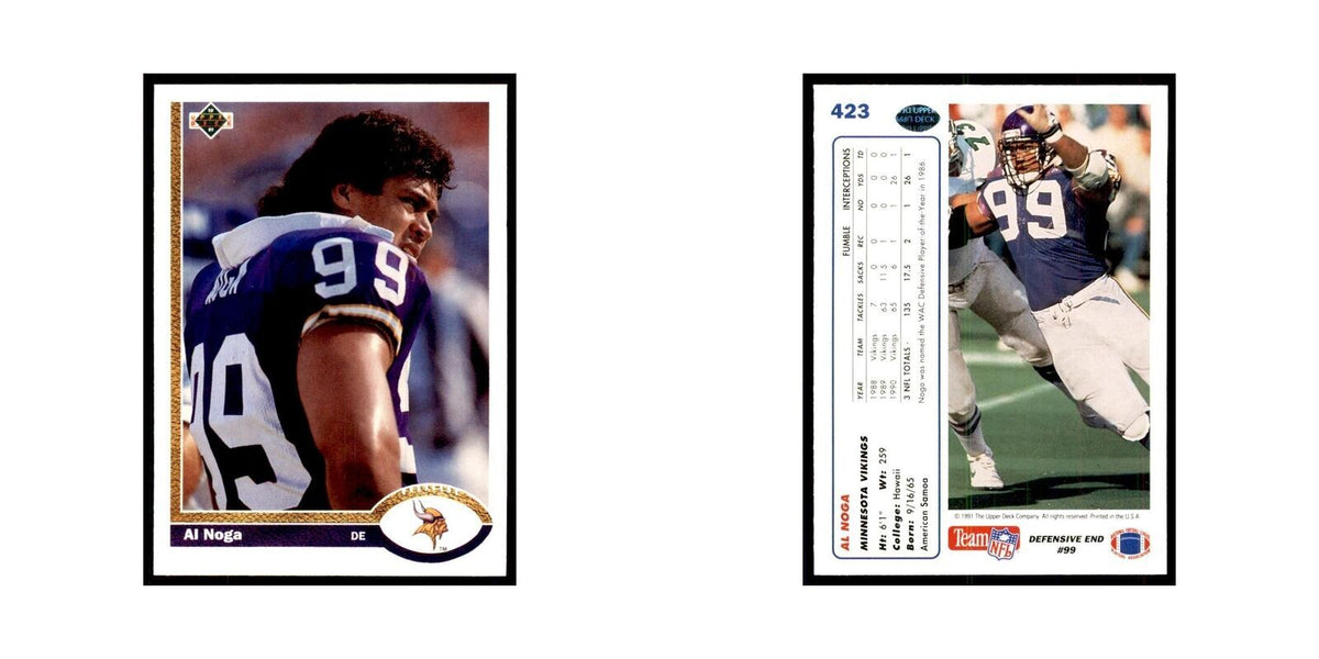 1991 Upper Deck Al Noga Vikings #423