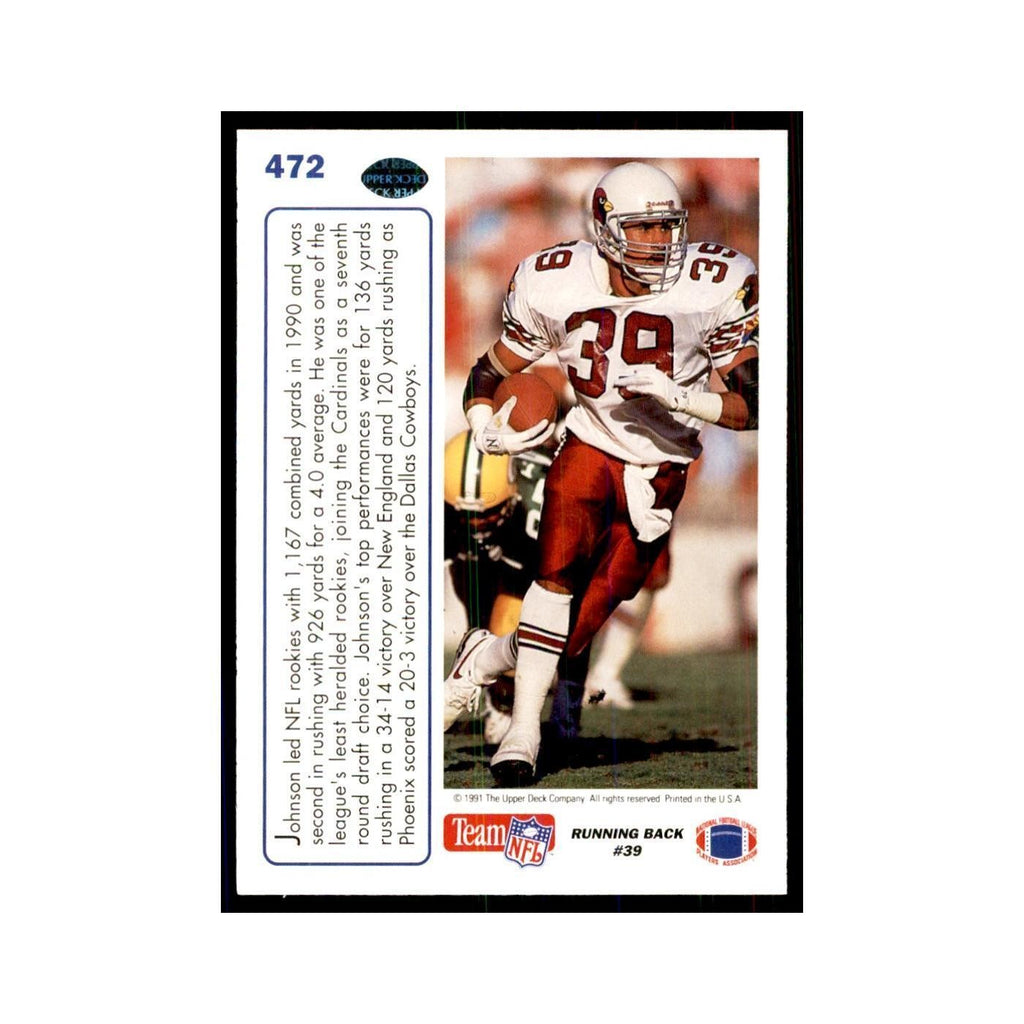 1991 Upper Deck Johnny Johnson Phoenix Cardinals #472