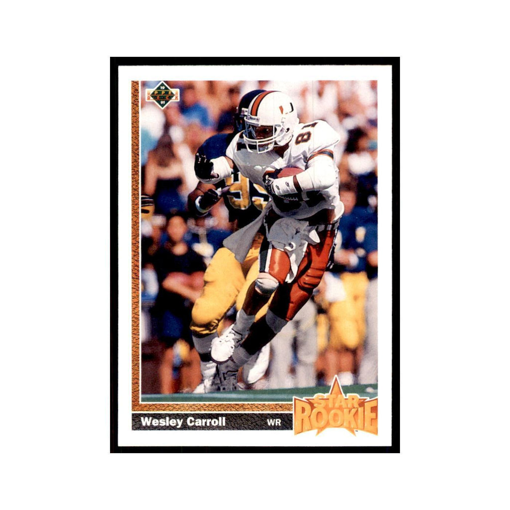 1991 Upper Deck Wesley Carroll RC Saints #12