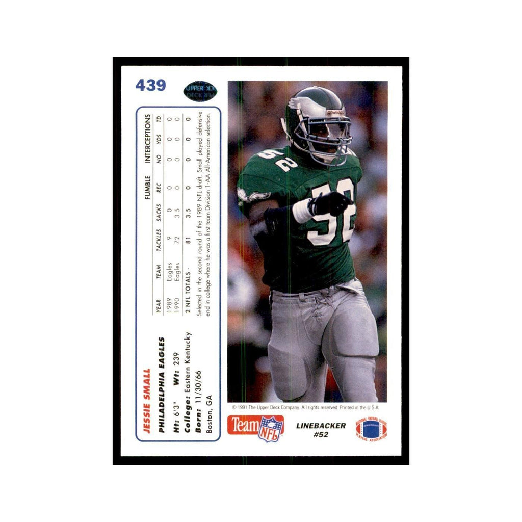 1991 Upper Deck Jessie Small Eagles #439