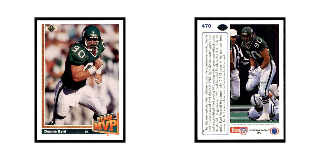 1991 Upper Deck Dennis Byrd Jets #470