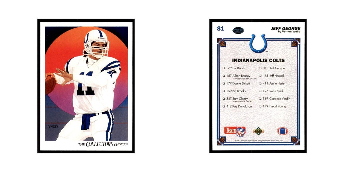 1991 Upper Deck Jeff George Colts #81