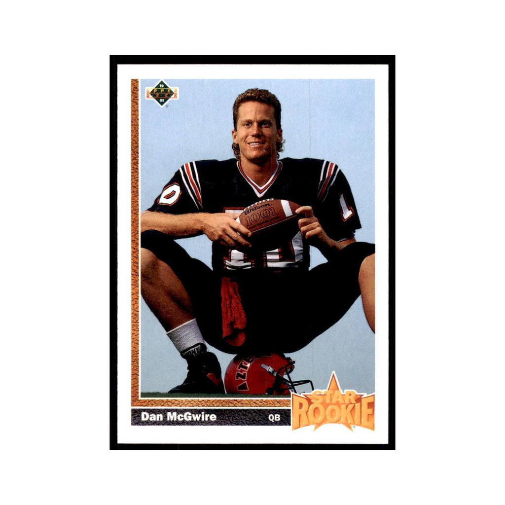 1991 Upper Deck Dan McGwire RC Seahawks #7