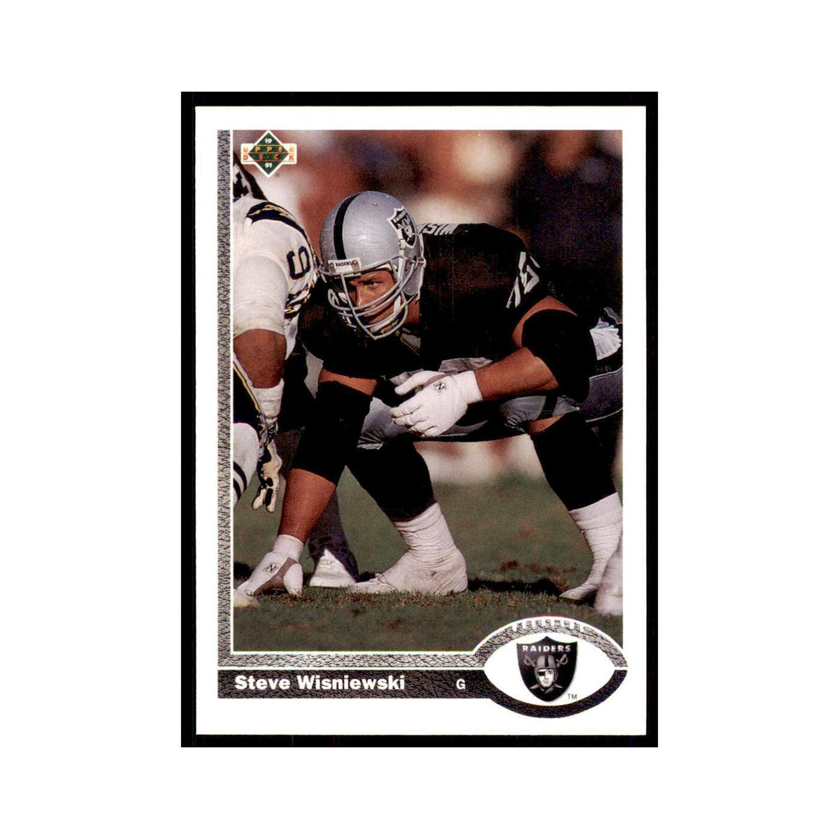 1991 Upper Deck Steve Wisniewski Los Angeles Raiders #429