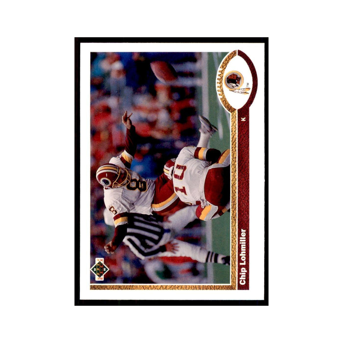 1991 Upper Deck Chip Lohmiller Redskins #419