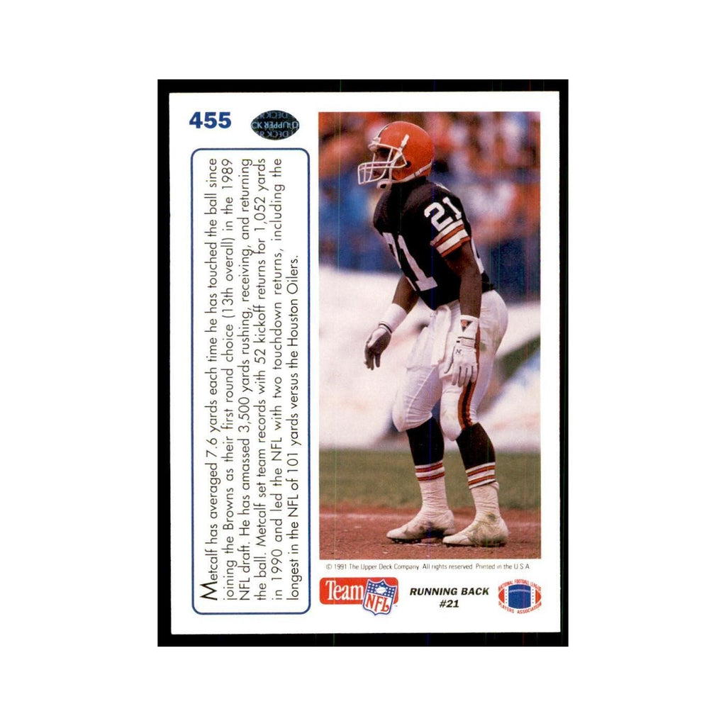 1991 Upper Deck Eric Metcalf Browns #455