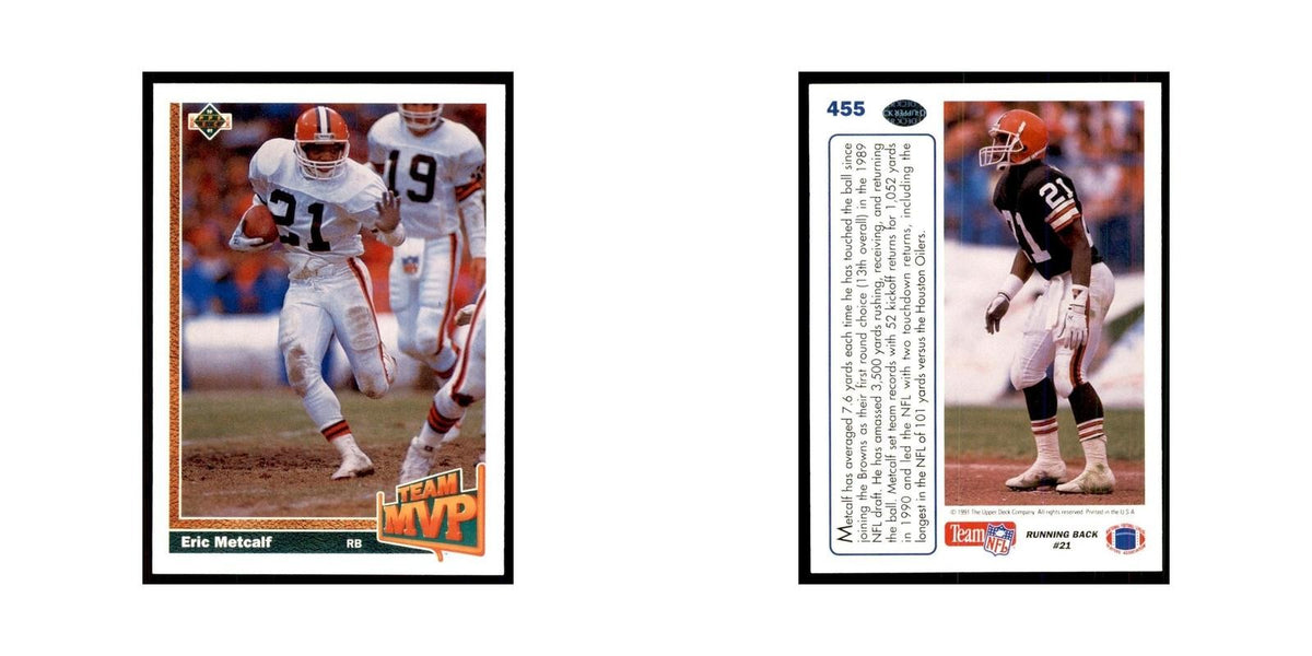1991 Upper Deck Eric Metcalf Browns #455
