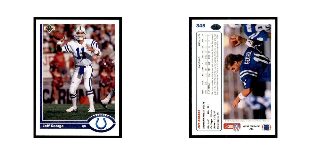 1991 Upper Deck Jeff George Colts #345