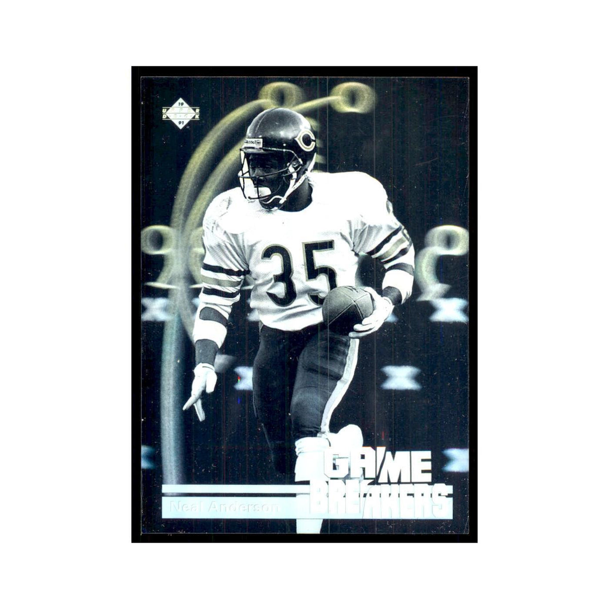 1991 Upper Deck Game Breaker Holograms Neal Anderson Bears #GB6