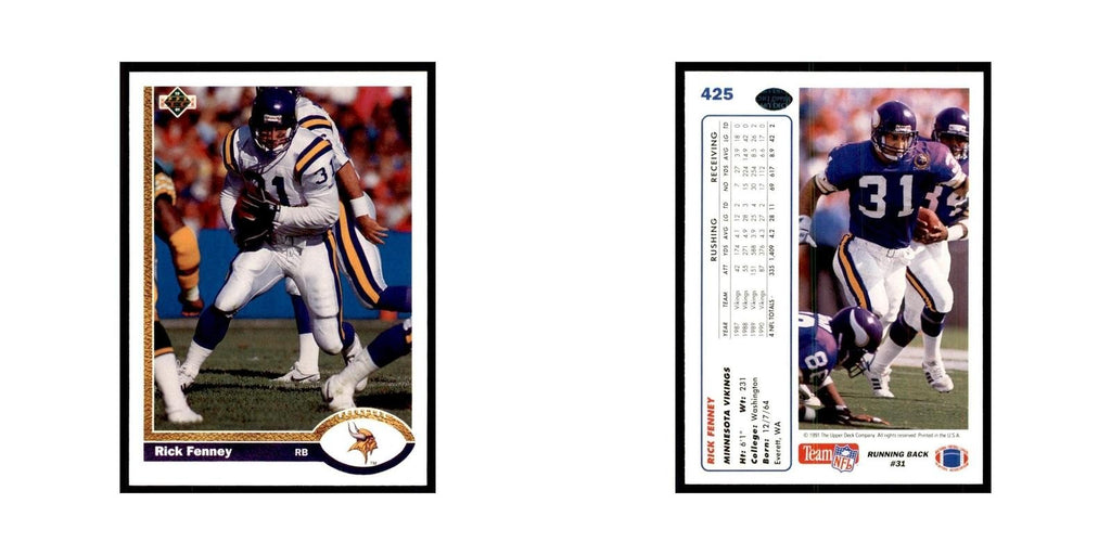 1991 Upper Deck Rick Fenney Vikings #425