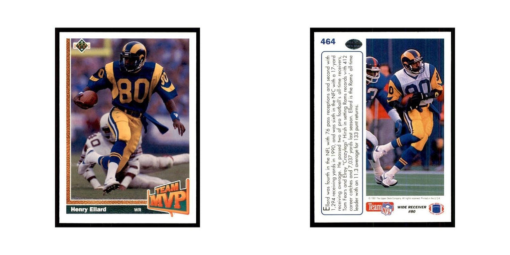 1991 Upper Deck Henry Ellard Rams #464