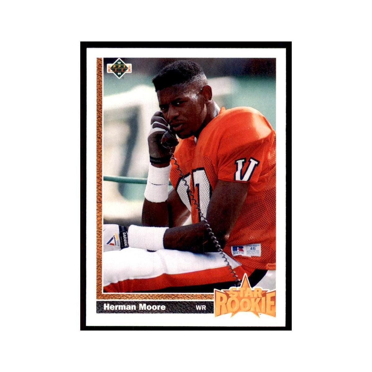 1991 Upper Deck Herman Moore RC Lions #17