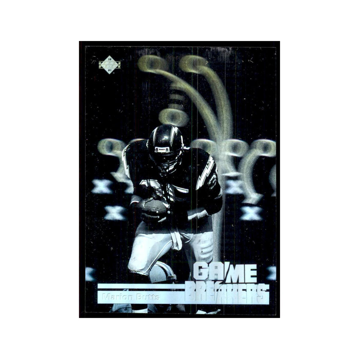 1991 Upper Deck Game Breaker Holograms Marion Butts San Diego Chargers #GB7