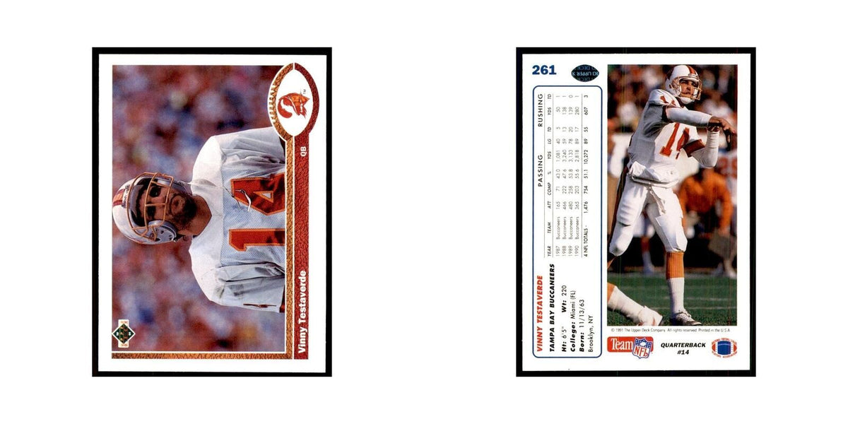 1991 Upper Deck Vinny Testaverde Buccaneers #261