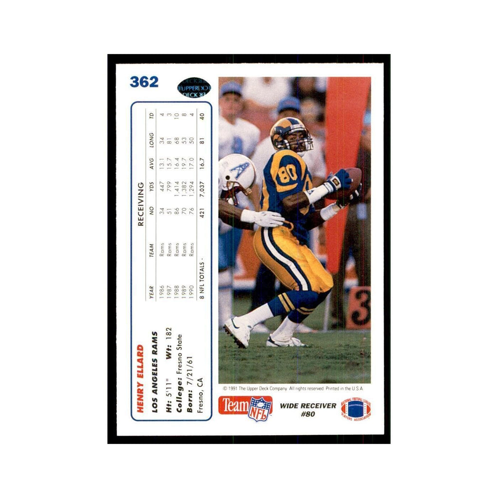 1991 Upper Deck Henry Ellard Rams #362