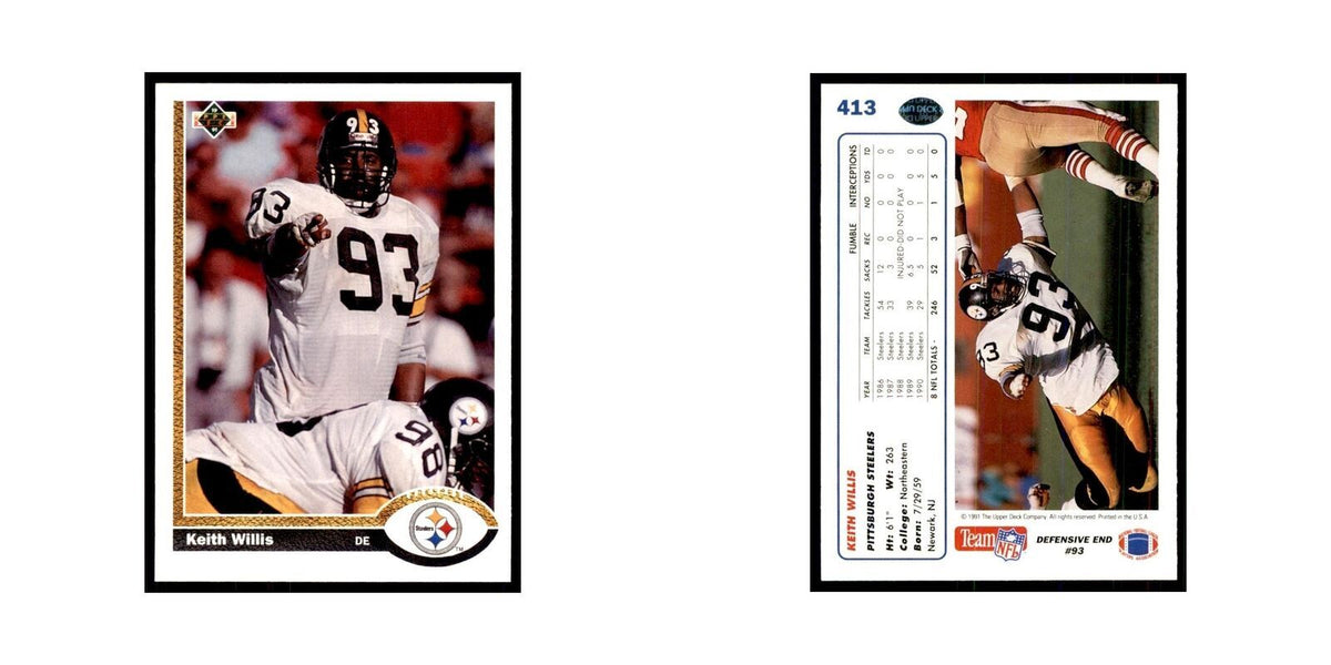 1991 Upper Deck Keith Willis Steelers #413