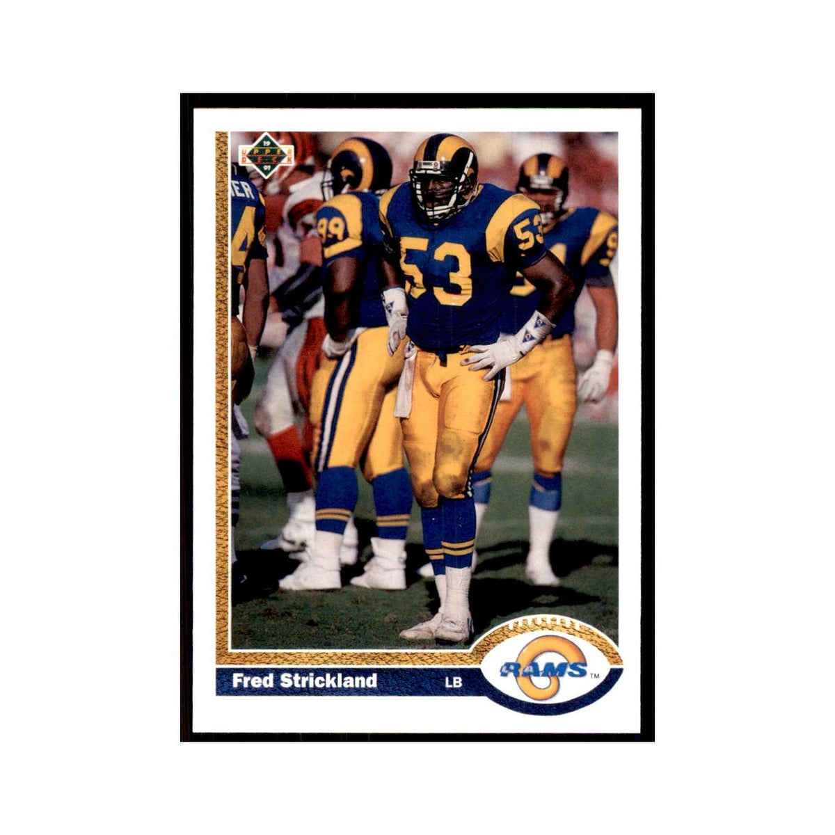 1991 Upper Deck Fred Strickland Rams #334