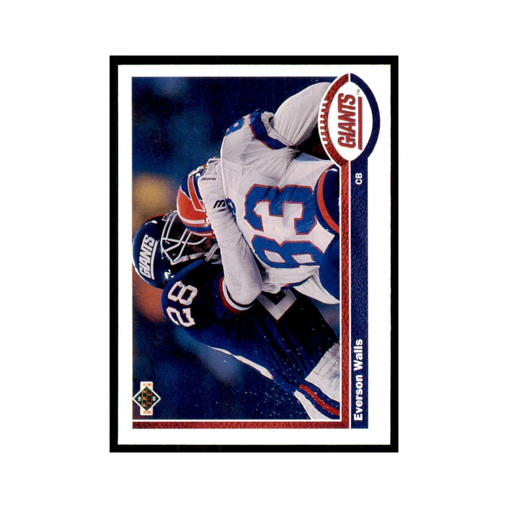 1991 Upper Deck Everson Walls Giants #318