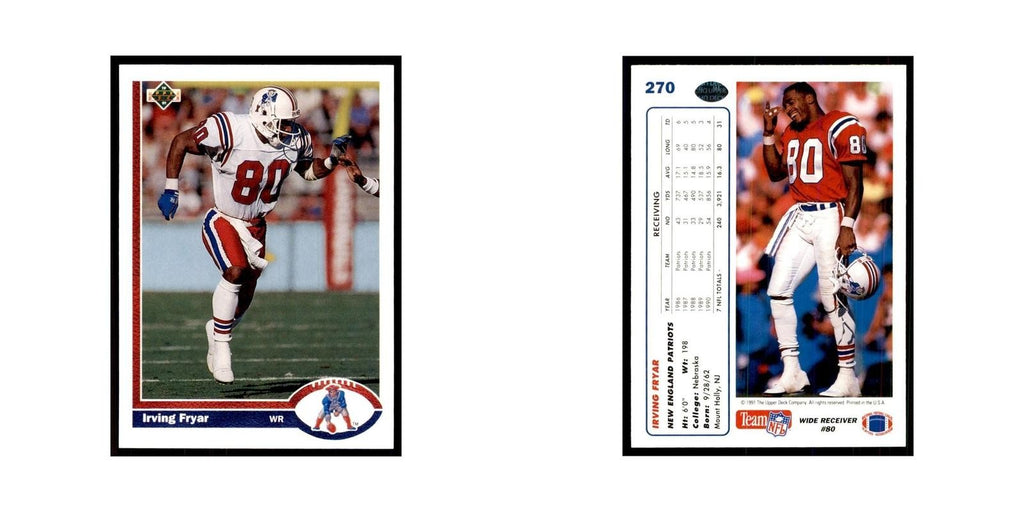 1991 Upper Deck Irving Fryar Patriots #270