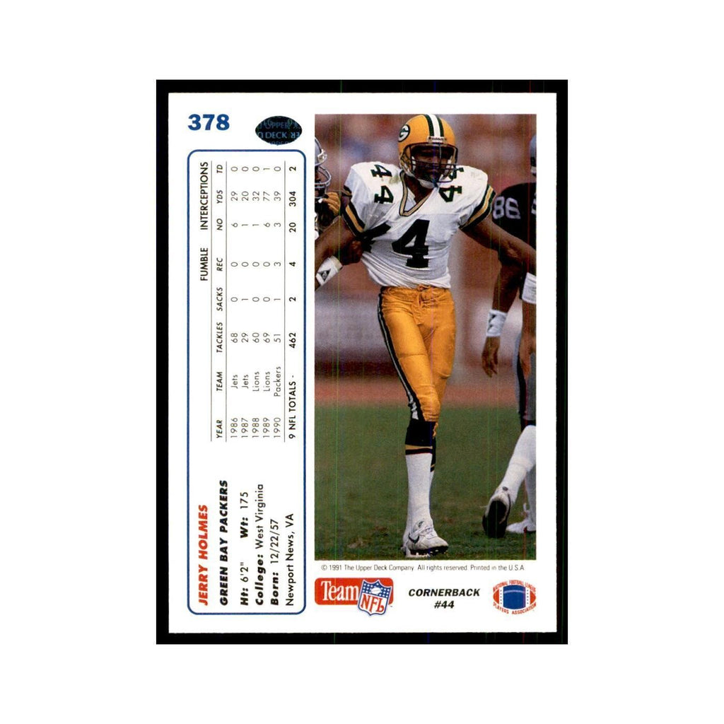 1991 Upper Deck Jerry Holmes Packers #378