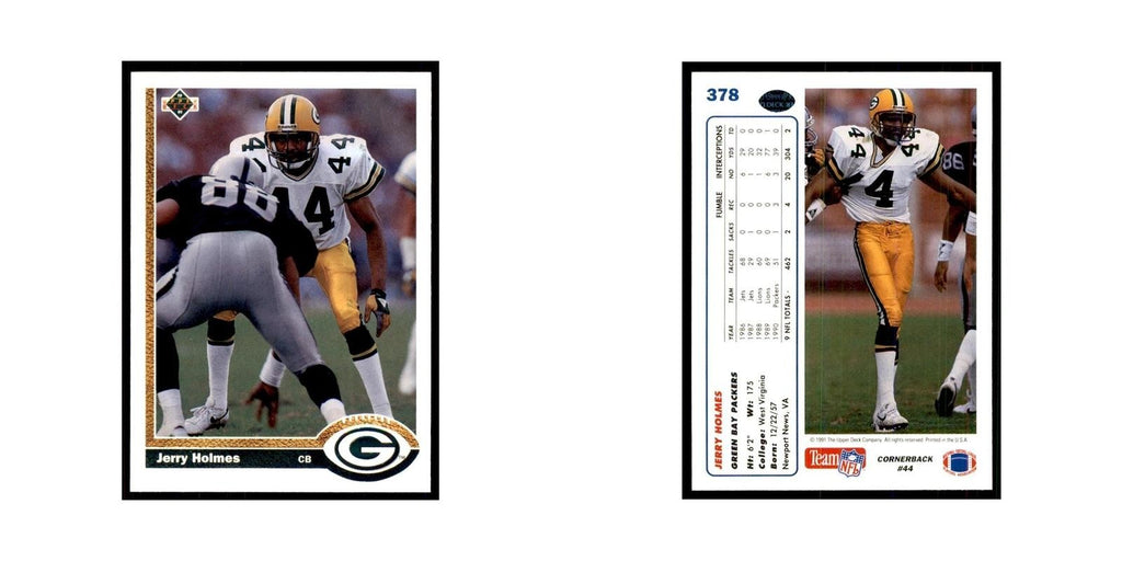1991 Upper Deck Jerry Holmes Packers #378