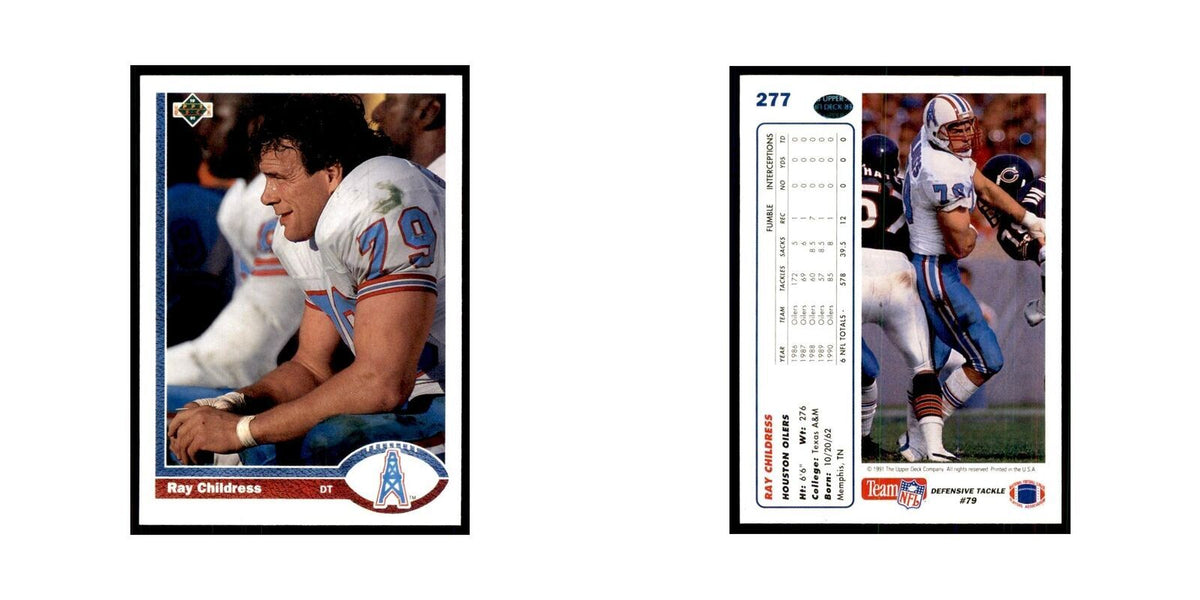 1991 Upper Deck Ray Childress Houston Oilers #277