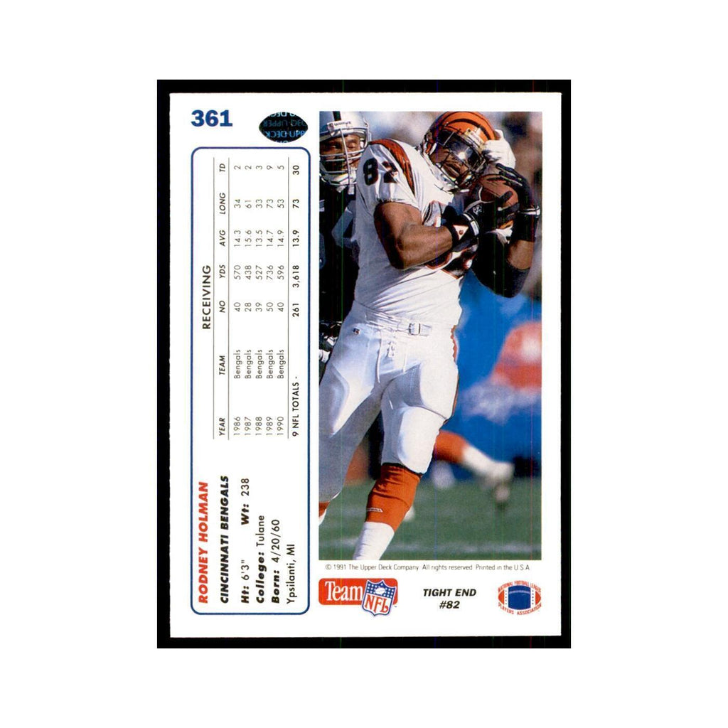 1991 Upper Deck Rodney Holman Bengals #361