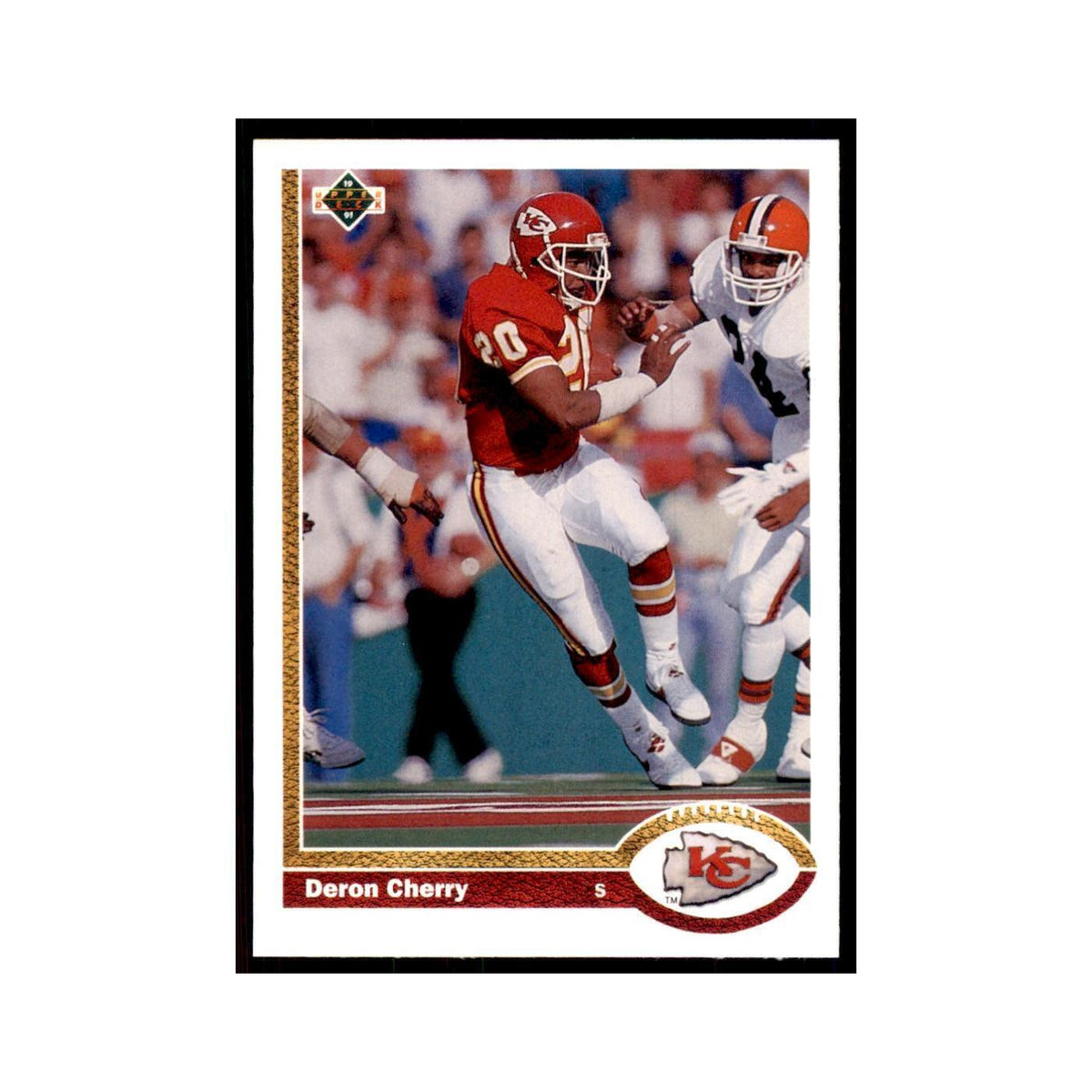 1991 Upper Deck Deron Cherry Chiefs #374