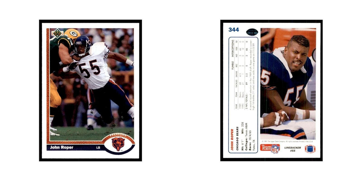 1991 Upper Deck John Roper Bears #344