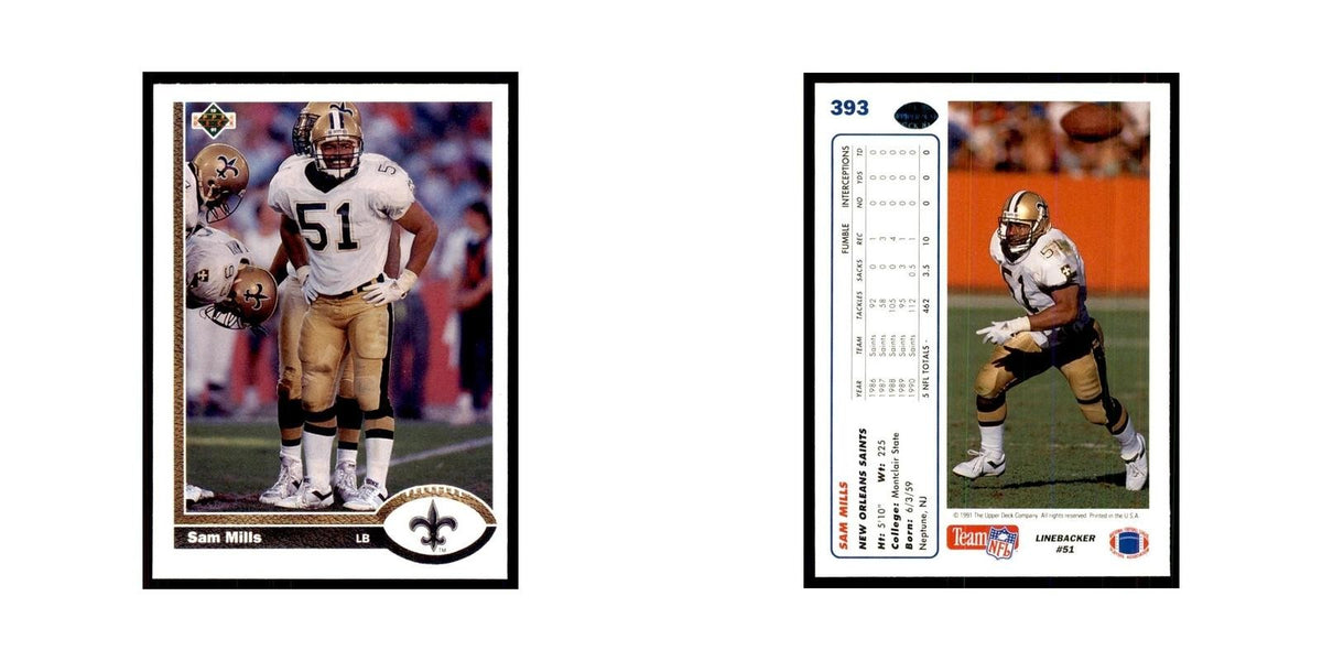 1991 Upper Deck Sam Mills Saints #393