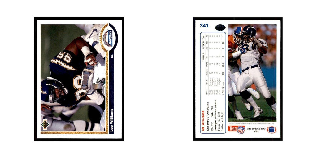 1991 Upper Deck Lee Williams San Diego Chargers #341