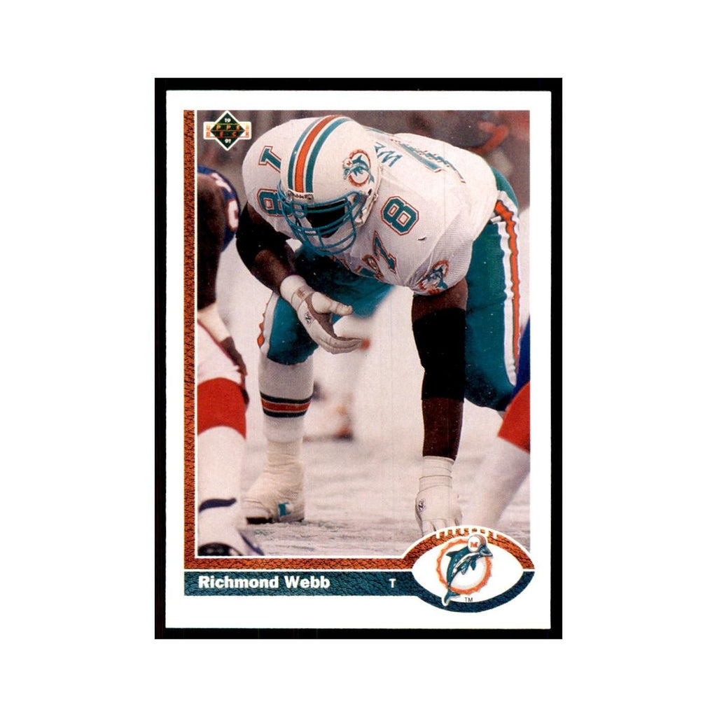 1991 Upper Deck Richmond Webb Dolphins #381