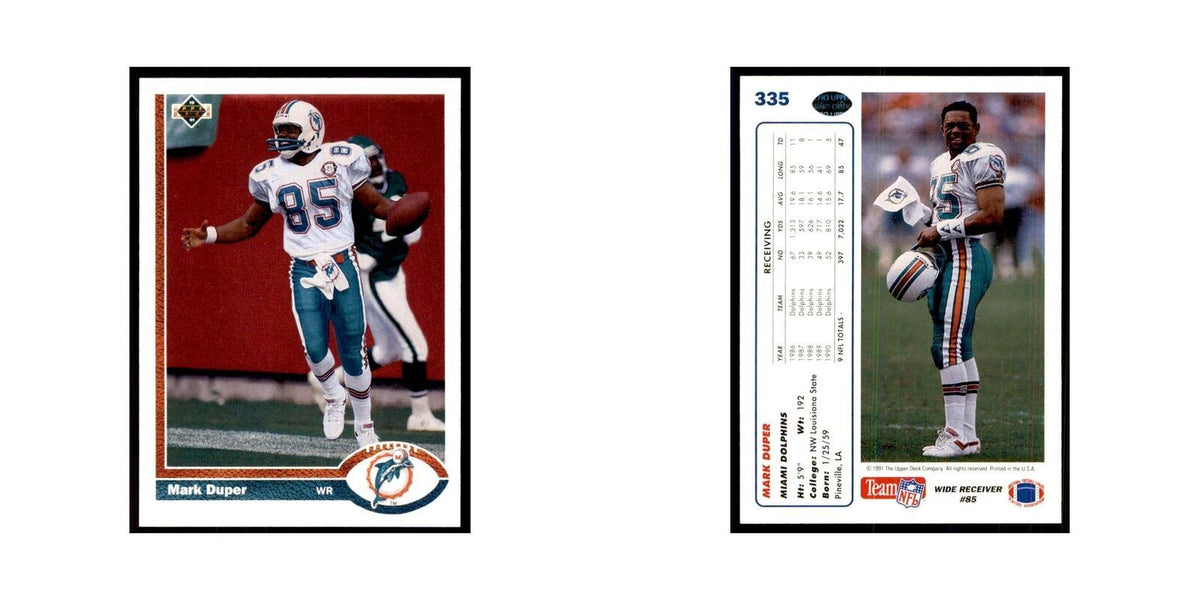 1991 Upper Deck Mark Duper Dolphins #335