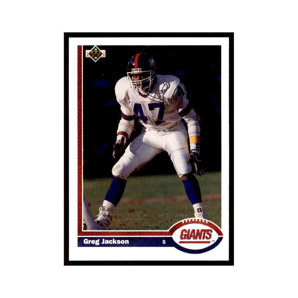 1991 Upper Deck Greg Jackson RC Giants #416